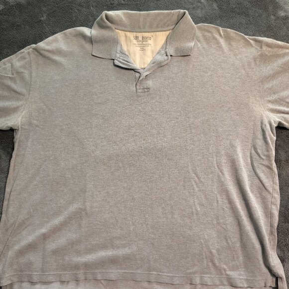 Sun River Men’s Polo Short Sleeve Gray Shirt - Size XL - Picture 1 of 6